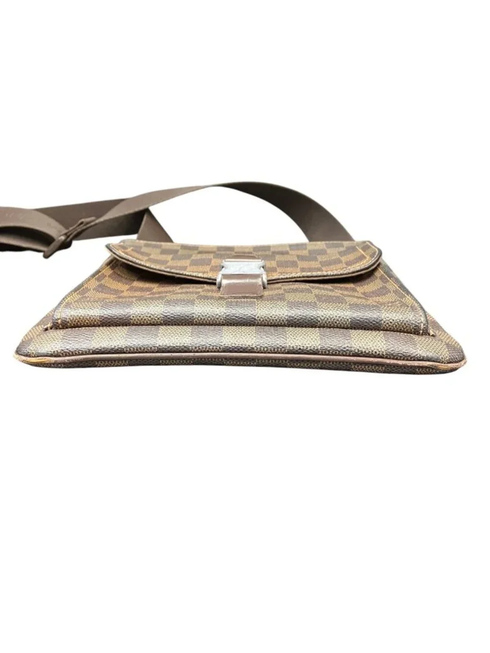 Louis Vuitton Pochette Melville Damier Ebene Shoulder Bag Canvas